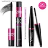 Mascara Bioaqua Black Silk Mascara Makeup Set Eyelash förlängningsförlängning Volym 3D Fiber Mascara Waterproof Cosmetics 2st/Lot L49