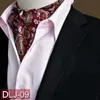 Mężczyźni Wysokiej jakości Paisley Floral Cravat Wide Ties Polka Dots Ascot Scarf BWTRS0114240409