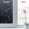 Tulip Flower Pattern Privacy Window Film 3D Opaque Frosted Static Cling Glass Decorative Sticker Self Adhesive for UV Blocking