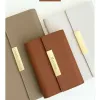 Planejadores A7 PU Couro PU de alta qualidade Binder Binder Pocket Notebook