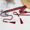 Cintos novas corda de cintura corda de cintura chinesa Terceneamento de tecido de tecido feminino de tecido feminino de tecido feminino Decado