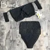 Traje de baño de trajes de baño para mujeres Bikini de tejido de punto