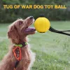 Köpek oyuncak topları küçük orta büyük köpekler çiğnemecileri için bir ipte, köpekler eğitimi için dayanıklı etkileşimli top, eva köpük topu yüzer
