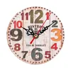 Personalized Wall Clock Beach Themed Battery Operated Silent Round Coastal Nautical Clock for Office Bathroom Bedroom