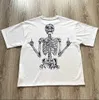 T-shirts masculins pour hommes Dark Skull Imprimé T-shirt oversize de couple Pure Coton Vintage American Fashion Gothique Gothic Vêtements Y2K J240409