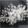 Clip per capelli Barrette in stile Bridal Combuscolo Flower Accessori padella fatti a mano dieci gocce gioielli per la consegna Hairjewelry dhctw