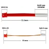 Qualité supérieure 2pcs xh2.54 24v 40W Cartouche Cartridge 100k Capteur de température de thermistance XH1.25 Pièce d'imprimante 3D pour Ender 3 S1 Hotend