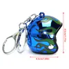 Creativity Motorcycle Helmets Keychains Cute Safety Helmet Pendant Neutral Car Accessories 1Pc