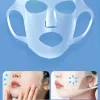 Maschera silicone viso donna strumento per la cura della pelle strumento per la faccia a orecchie di gel di gel riutilizzabile sterzatura anti -rughe rassodanti utensili