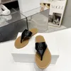 Echte lederen flatsole slippers voor dames mode genaaid rubberen sandalen park vrije tijd lichtgewicht strandschoenen groot 35-42