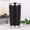Mugs 20oz Powder Coated Tumbler Car Coffee Mu StainlessSteel Outdoor Portable Cup Double Wall Travel Mu Vacuum Insulated247c L49