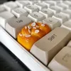 Tillbehör puffar/små rostat bröd KeyCaps Personlig ESC Toast Gourmet KeyCaps Hand Torn Bread Mechanical Keyboard 1.75U Replacement