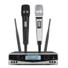 Microphones New!!SOM SKM9100 Stage Performance Home KTV High Quality UHF Professional Dual Wireless Microphone System Dynamic Long Distance 240408