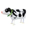 Decoração de festa 6pcs andando balões de animais de balão de balão de aniversário de bebê pato pato pato galo de vaca ovelha de porco