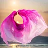 Stage Wear 250 114cm Performance Belly Dance Scarf Shawl Light Texture Real Veils Rave Professional Women Silk Veil