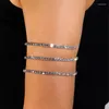 Bangle Stonefans ins mode Twisted Rhinestone Amle pour femmes Sexy Crystal Ring Challe de bracelet Body Bijoux Accessoires