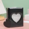 Nieuw 3-inch solide kleurenfotoalbum Love Hollow Photocard Holder met harthanger Kpop idoolkaarten verzamelen boek Polaroid album