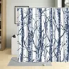 Cortinas de chuveiro galhos de árvore textura de tronco de fundo decoração de arte cortina de tecido impermeável com ganchos para sala de estar
