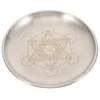 Kaarsenhouders thee licht zilveren decor ritueel bord delicate kandelaaropslag pentacle kandhouder