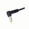 Cord d'alimentation CC 0,25 m Tapiteur jaune Fork L Type A adaptateur à 90 degrés Angle droit du coude 5,5 * 2,1 mm Câble mâle Connecteur CC standard B3