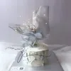 Металлическая стальная проволочная сетчатая ткань серебряная серебряная складка DIY Фоновое моделирование дизайна торт цветы магазин магазин декор дизайнер одежда дизайнер ткань