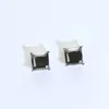 Stud Earrings Pure 1CT Black Moissanite Diamond For Women And Men Original 925 Sterling Silver Top Quality