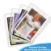 NOUVEAU 35pt Top Loder Clear Clear Protective Trading Told Talder Portez des manches de cartes en plastique dur pour cartes sportives de carte de baseball
