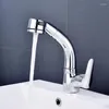 Robinets de lavabo de salle de bain Bakala Bakala Multi-fonction mélangeur Tire-Out Pulporpor Faucet Tap à 360 degrés Basin pivotant WHDY01