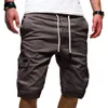 Summer Y2K All Match Pantaloni Streetwear Solid Color Streetwear Elegant Fashion Pants Multi Pocket Shorts Abbigliamento da uomo 240403