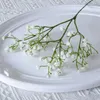 Fleurs décoratives 10pcs 52 cm Blanc Blanc Artificial Gypsophia Flower Bouquet Mariage Decoration Anniversaire de mariage Jardin Home