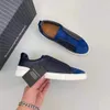 Designer tênis zegna sapatos homens sapato couro