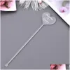 Other Event Party Supplies 100Pcs Personalized Engraved Stir Sticks Etched Drink Stirrers Bar Swizzle Acrylic Table Tag Baby Showe Dhvat