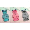 Vêtements pour chiens vêtements pour animaux de compagnie Hoodie plus polaire coton décontracté confortable chaleureux rose bleu gris 3 couleurs s-xxl