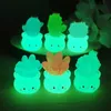 Figurines Miniatures Cute Luminous Succulent Cactus Micro Landscape Ornaments for Home Decorations Car Room Decor Accessories 240407