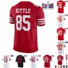 2024 Atacado masculino Christian Brock Patrick Purdy George Jersey Tamanho Nick Travis McCaffrey Fred Mahomes Kelce Bosa Kittle Warner All Stitched Jerseys 4xl