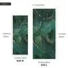 Stickers de fenêtre Kizcozy Green Marble Texture Film de confidentialité STATIQUE EN CLAGE AUCUNE COUVERTURE VERNE COLI