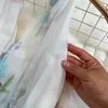 Robes décontractées mousse Français Sweet Floral Print mousseline de mousseline de mousseline d'été