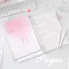 Sheet B5 Simplicity Notebook Korean Fashion Gradient Color Loose Leaf Notapad Kawaii Scrapbooking Journal Student Supplies