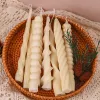 DIY Strip Taper Candle Silicone Mold Handmade Twisted Long Rod Wax Stick Molds Home Dinner Decor Tool Geometry Candle Making