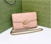 10a luksusowa torba designerska Marmont Women Crossbody torebka metalowa złota łańcuch skórzana torebki klasyczne piękne torba na ramię