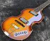 4 Strings Hofner McCartney H5001CT Contemporary BB2 Violin Guitar Tobacco Sunburst Electric Bass Flame Maple Top Back 2 511B 4070294