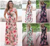 Women Floral Print shorts Sleeve Boho Dress Evening Gown Party Flower print Dress 2018 Summer 6 colors Beach dress C42144952205