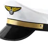 Berets Airline Big Cornice Hat Performance Carnival Party for Men Women Sailors Cap Cosplay Uniforme ajusté