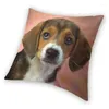 Cuscino carino beagle dog cuscino decorazioni per la casa motivi per animali per la stampa a doppia faccia