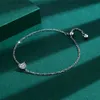 Brangle 2022 NOUVEAU BRACET DE COEUR COLET BRACET LOVEURORIGINAL ORIGINAL Géométrie en argent pur complet Full Diamond Engagement Mariage Bijoux YQ240409