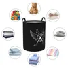 Tvättväskor Frisör Angel Cutting Hamper Stora klädförvaring Basket Barber Frisör Toy Bin Organizer för barnkammare