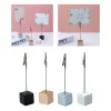 Set of 10 Memo Clip Holders Stand with Clasp Pictures Card Paper Note Clip for Office Home Use F19E