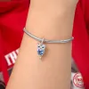 Yeni 925 STERLING Gümüş Kahve Potu Baykuş Shangle Charm Pandora Boncuk Fit Orijinal Pandora Takım Bilezikler Kadın Diy İnce Takı