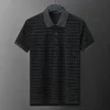 Camisa de pólo masculino clássico verão polo casual moda bordada camisa polo impressa de alta qualidade de mangas curta 90157