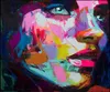 Francoise Nielly Palette Knife Impression Home Artworks Modern Portrait Handmade Oil Painting on Canvas Concave Convex Texture Fac7591839